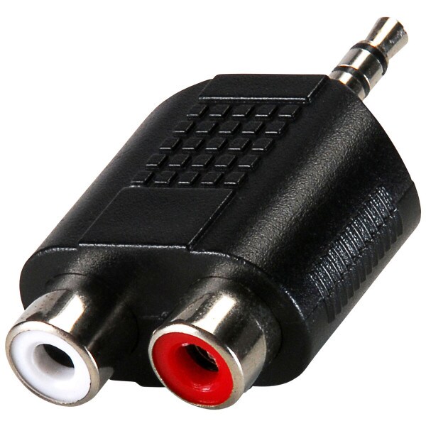 Main product image for 3.5mm Stereo Plug To Dual RCA Jack Adapter 090-294